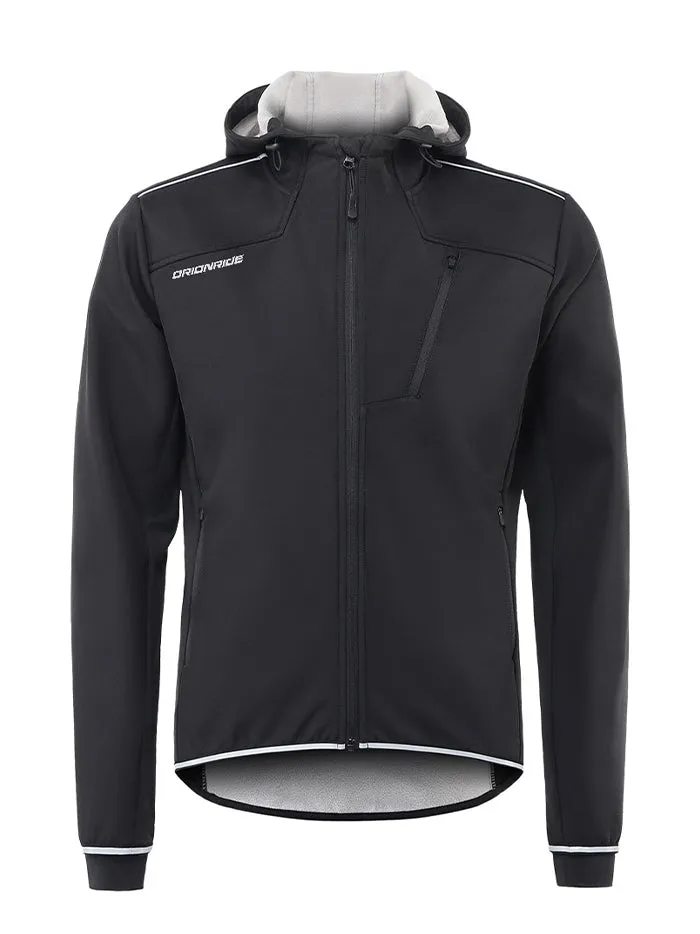 Orionride Cycling Jacket With Hood Mountain Bike Windbreaker Black sold by Orionride product image thumbnail 5