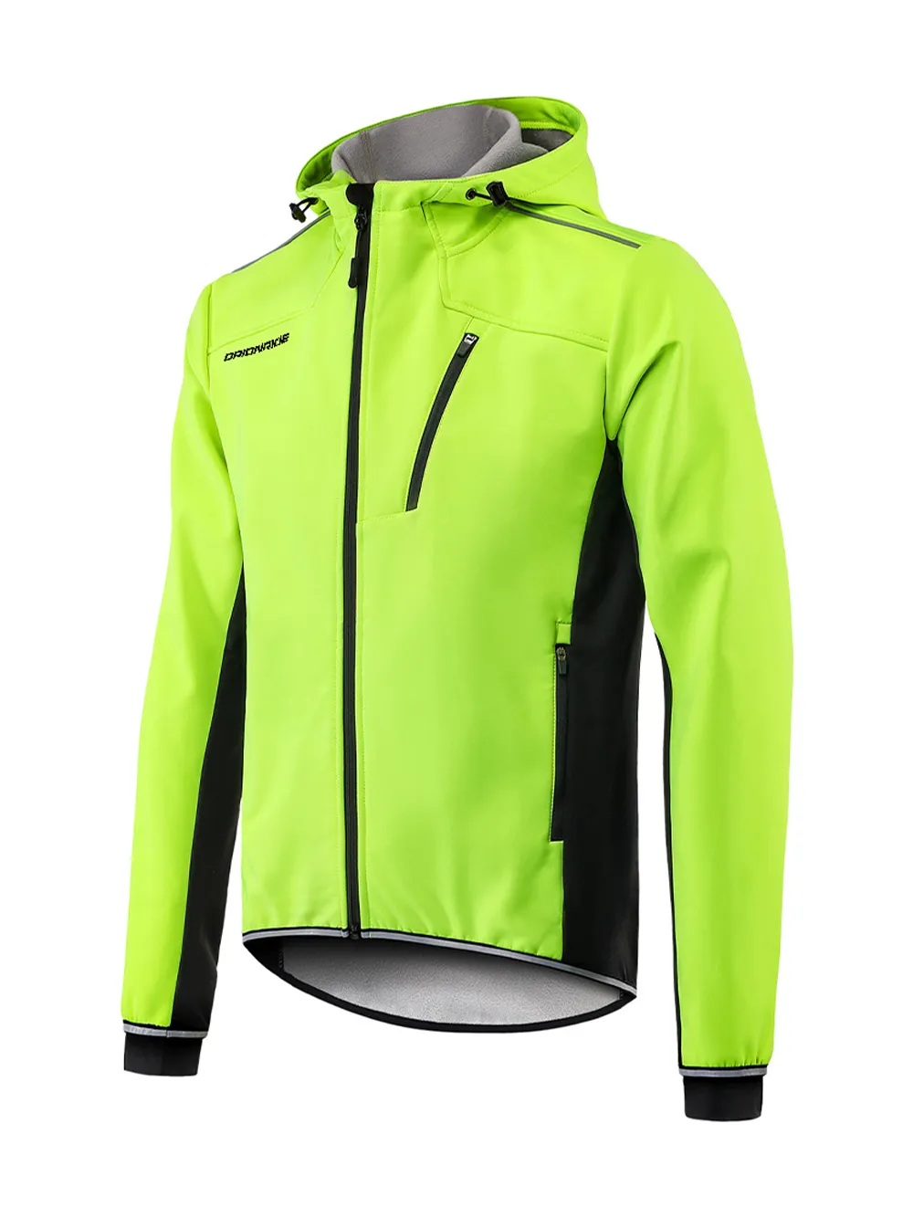 Orionride Cycling Jacket With Hood Mountain Bike Windbreaker Black sold by Orionride product image thumbnail 2