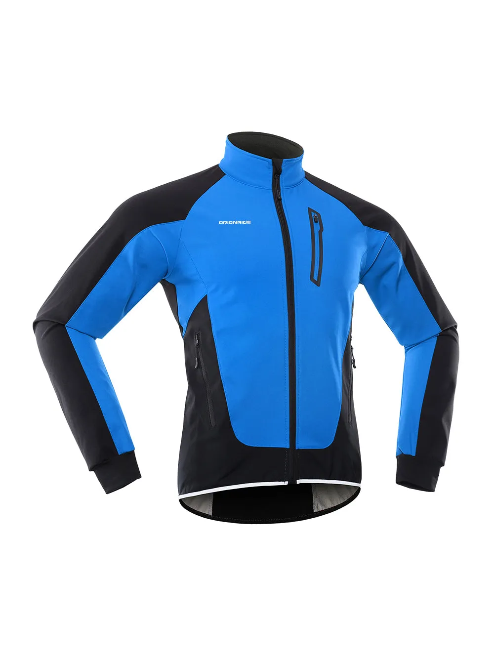 Orionride Cycling Stand Collar Warm Fleece Soft Shell Jacket Blue sold by Orionride product image thumbnail 5