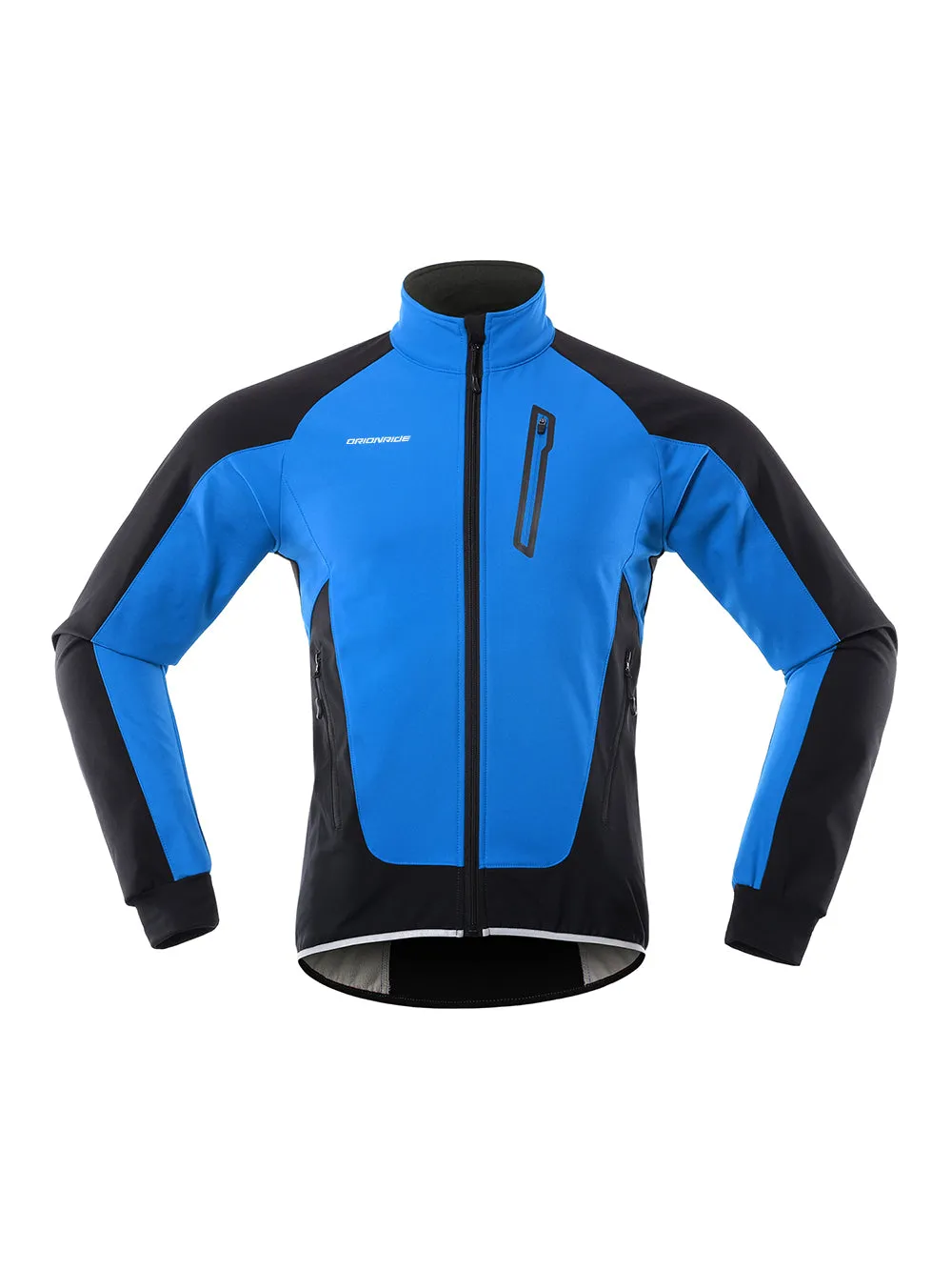 Orionride Cycling Stand Collar Warm Fleece Soft Shell Jacket Blue sold by Orionride product image thumbnail 4