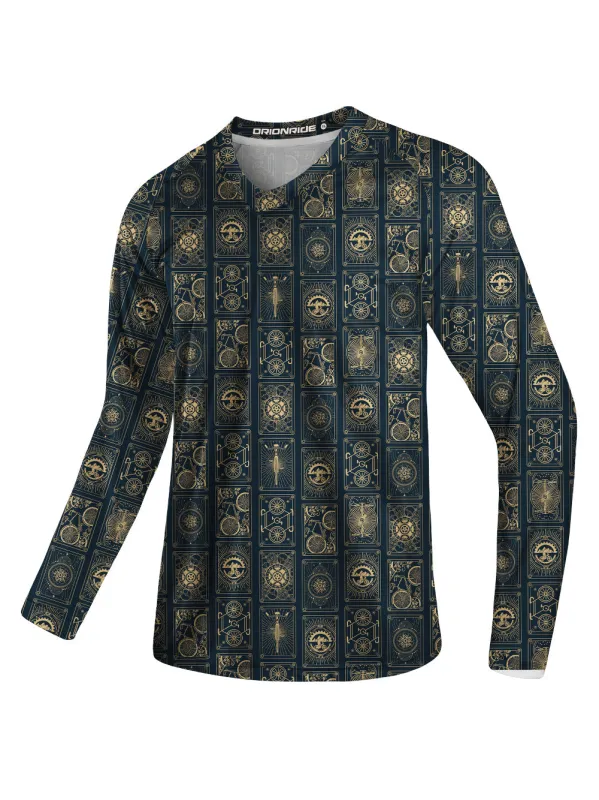 Orionride Bicycle Cards Long Sleeve Downhill Jersey sold by Orionride