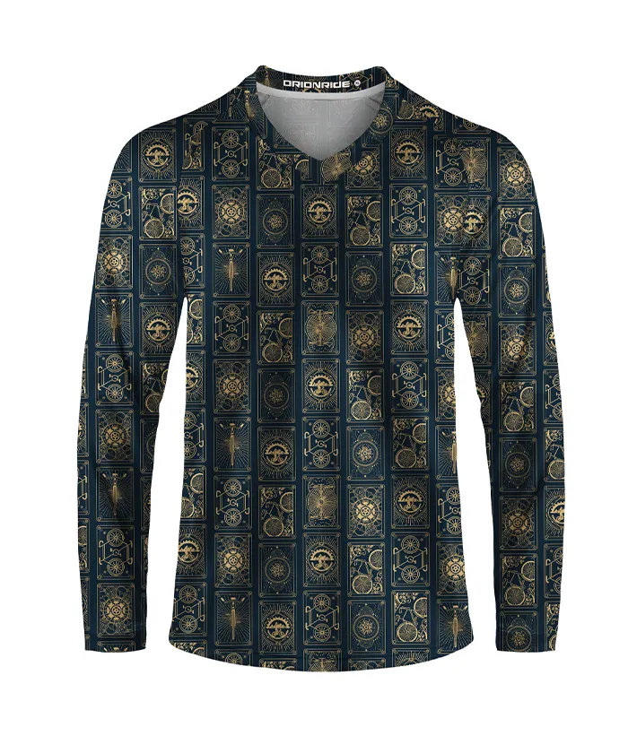 Orionride Bicycle Cards Long Sleeve Downhill Jersey sold by Orionride product image thumbnail 2