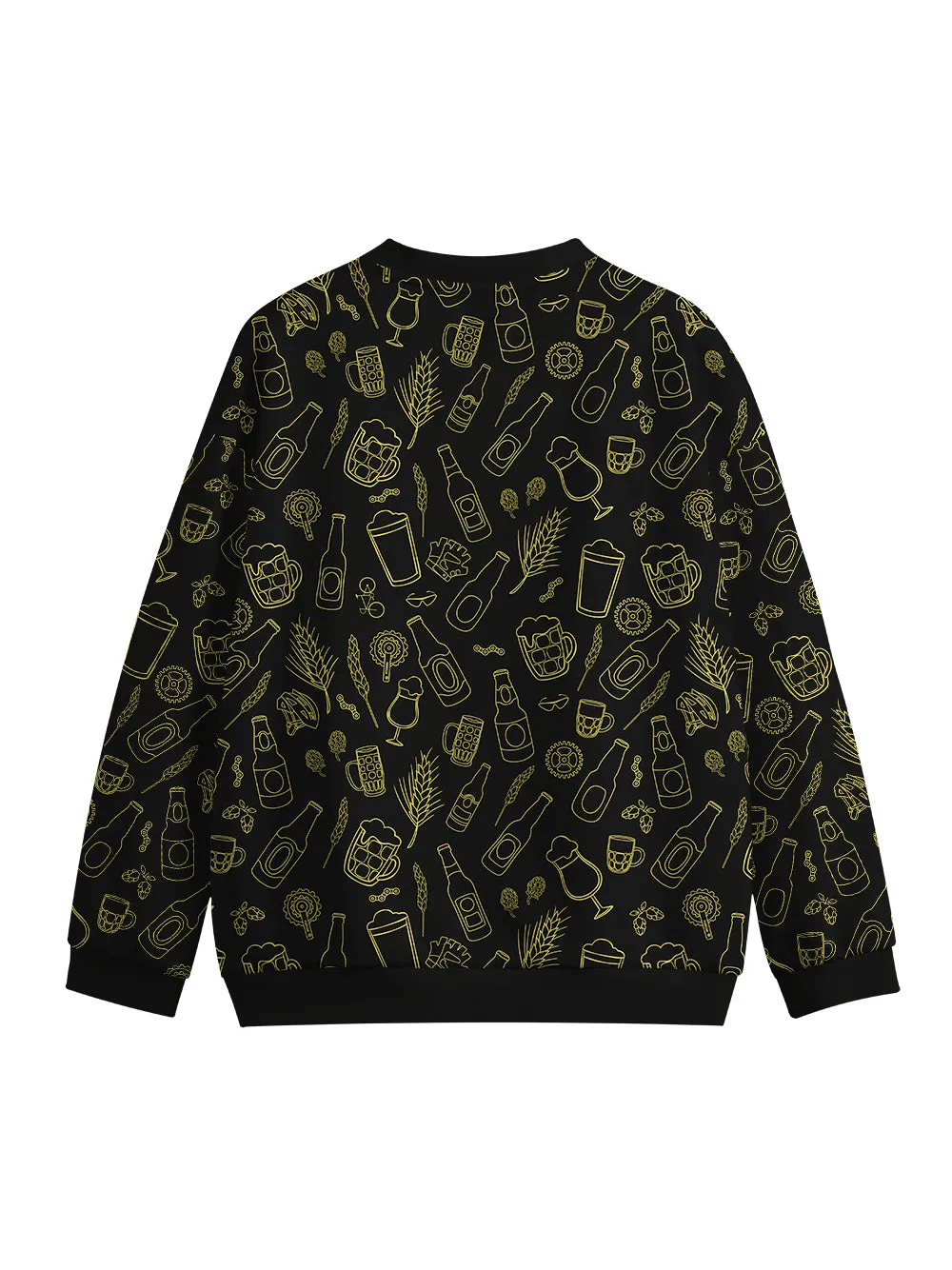 Orionride The Joy Of Beer Crew Neck Pullover Sweatshirt sold by Orionride product image thumbnail 2