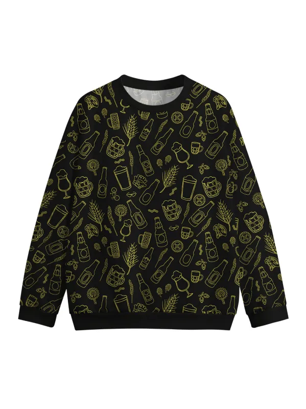 Orionride The Joy Of Beer Crew Neck Pullover Sweatshirt sold by Orionride