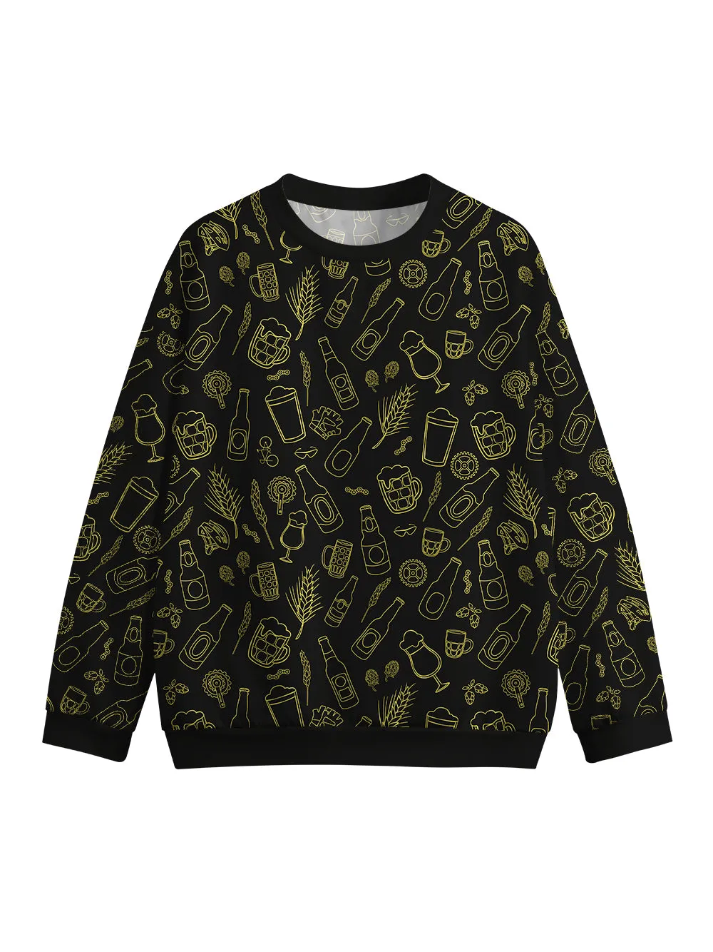 Orionride The Joy Of Beer Crew Neck Pullover Sweatshirt sold by Orionride