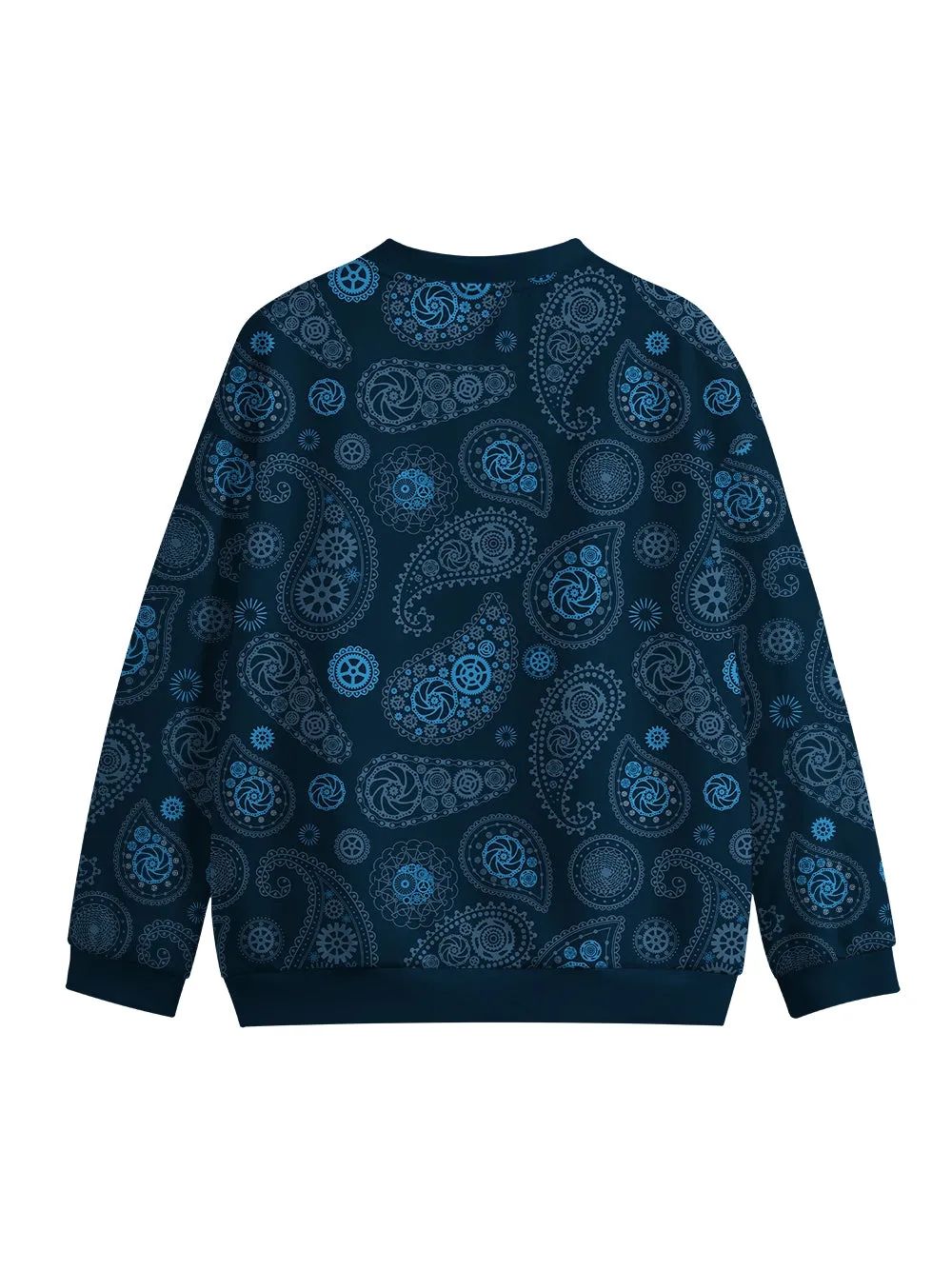 Orionride Vintage Cashew Flower Crew Neck Pullover Sweatshirt sold by Orionride product image thumbnail 2