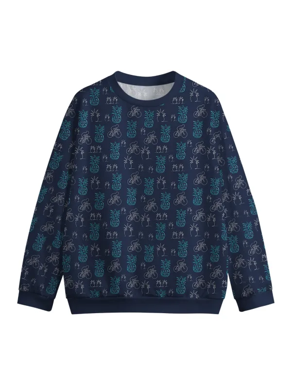 Orionride Pineapple Rider Crew Neck Pullover Sweatshirt sold by Orionride