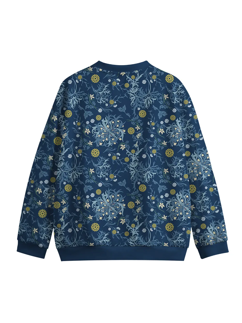 Orionride Leafy Gears Crew Neck Pullover Sweatshirt sold by Orionride product image thumbnail 2