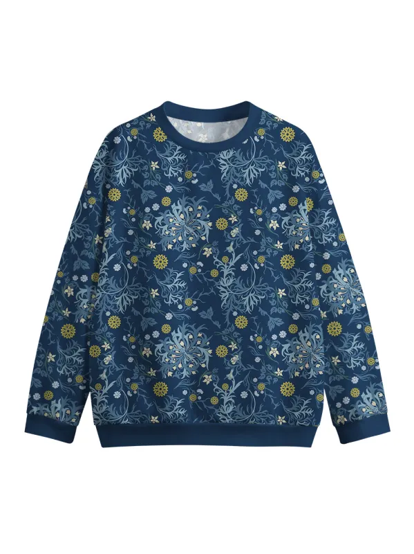 Orionride Leafy Gears Crew Neck Pullover Sweatshirt sold by Orionride