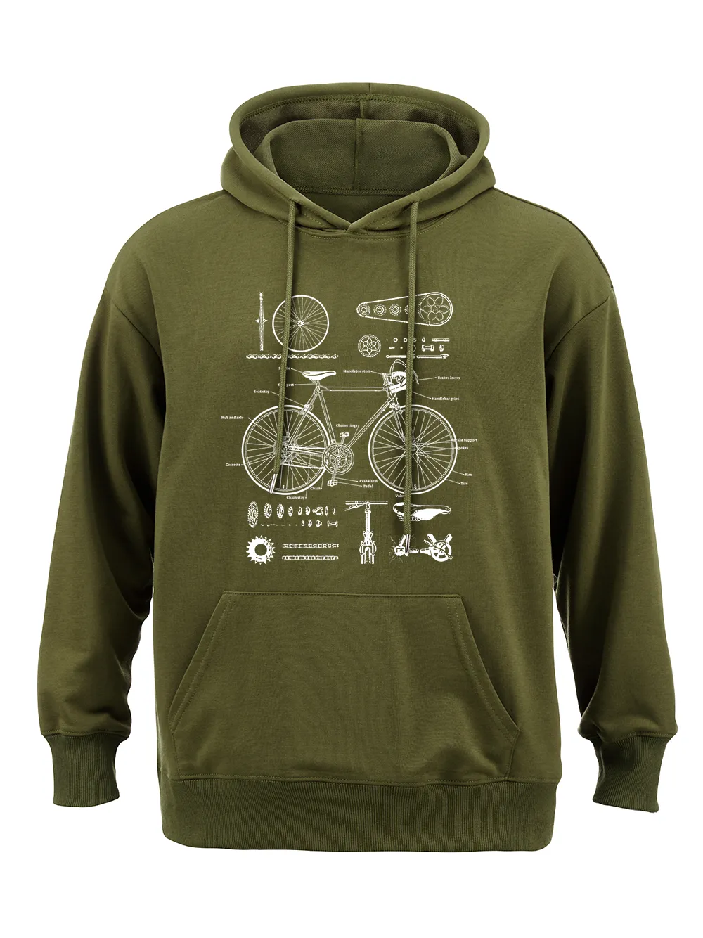 Orionride Bicycle Structure Classic Hoodie sold by Orionride product image thumbnail 3