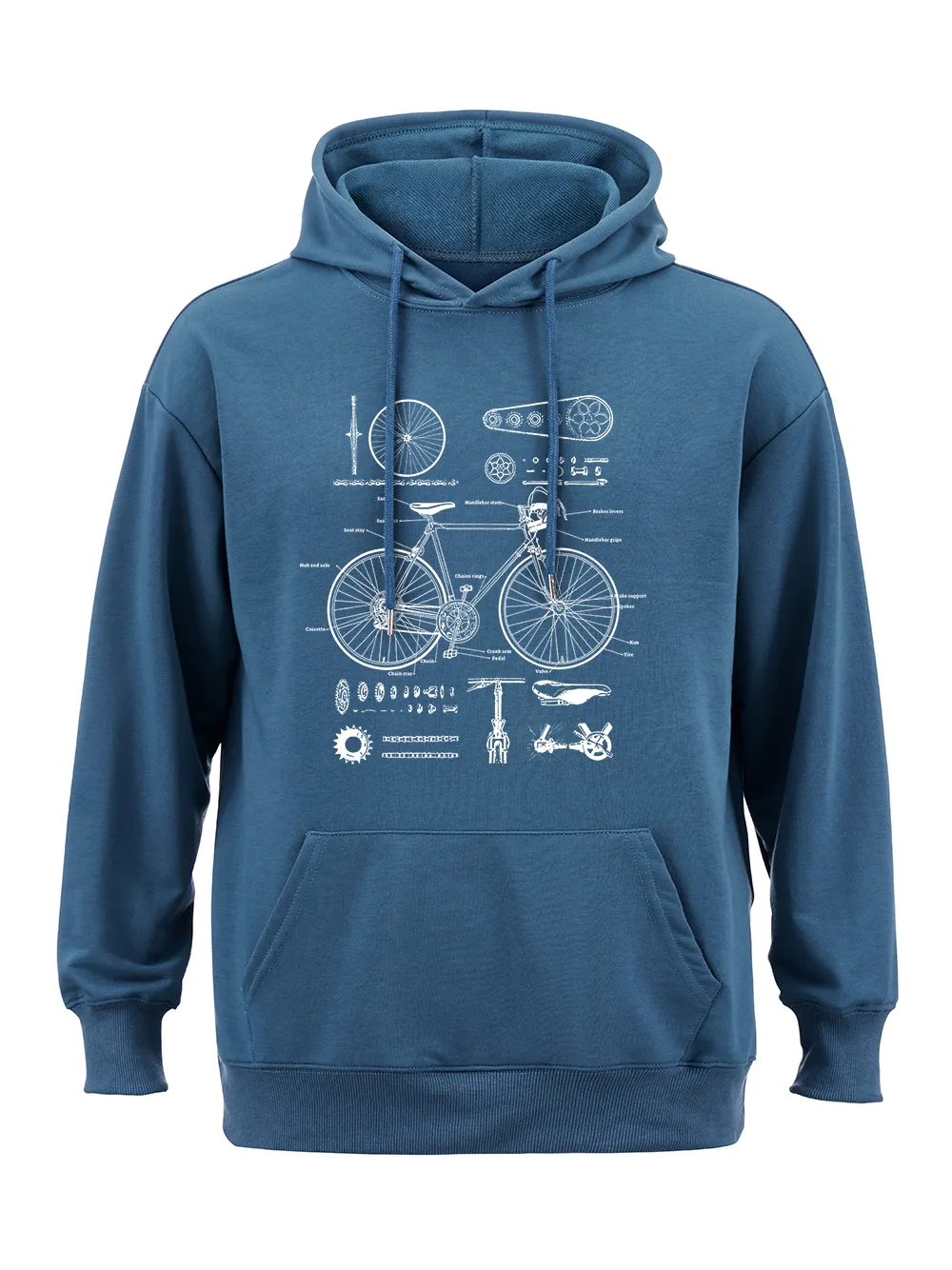 Orionride Bicycle Structure Classic Hoodie sold by Orionride product image thumbnail 4
