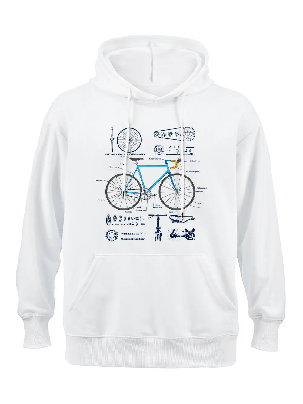 Orionride Bicycle Structure Classic Hoodie sold by Orionride product image thumbnail 2