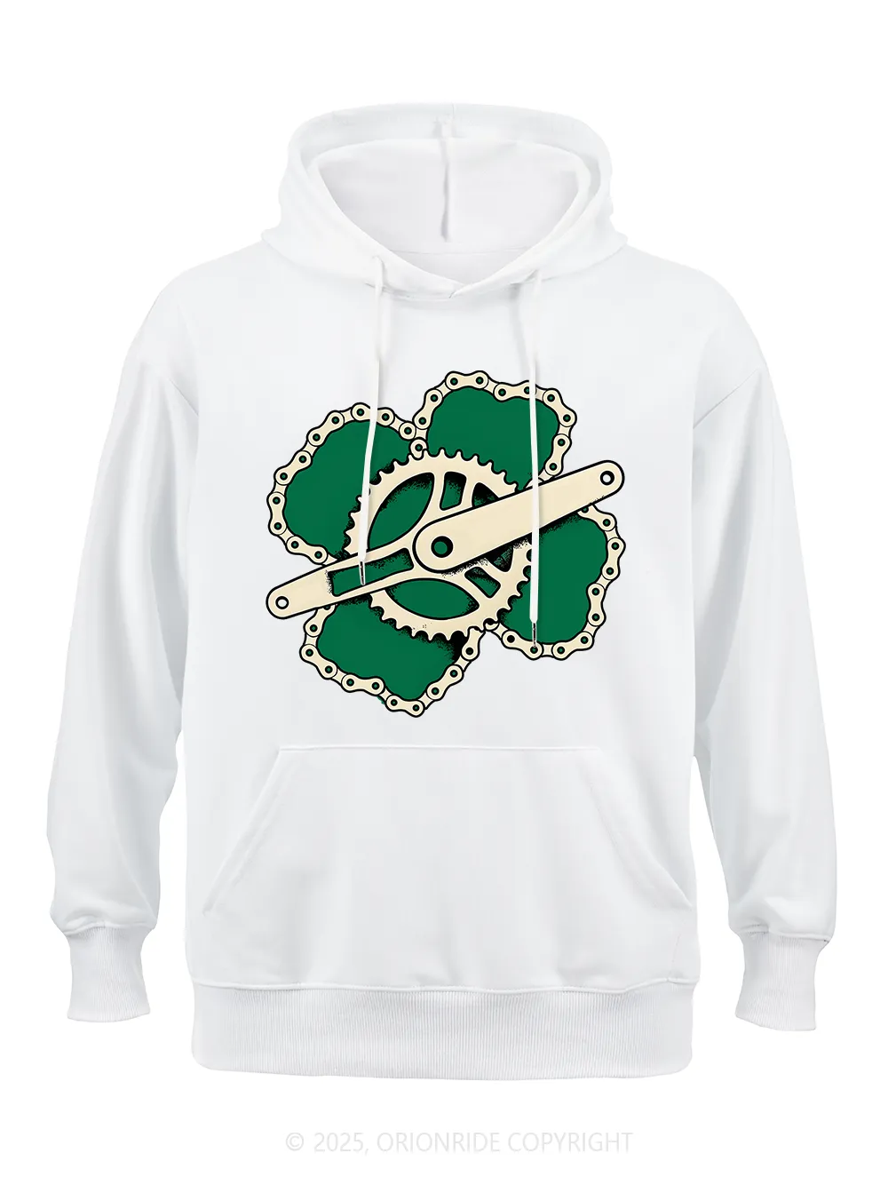 Orionride Four-Leaf Clover Classic Hoodie sold by Orionride product image thumbnail 2