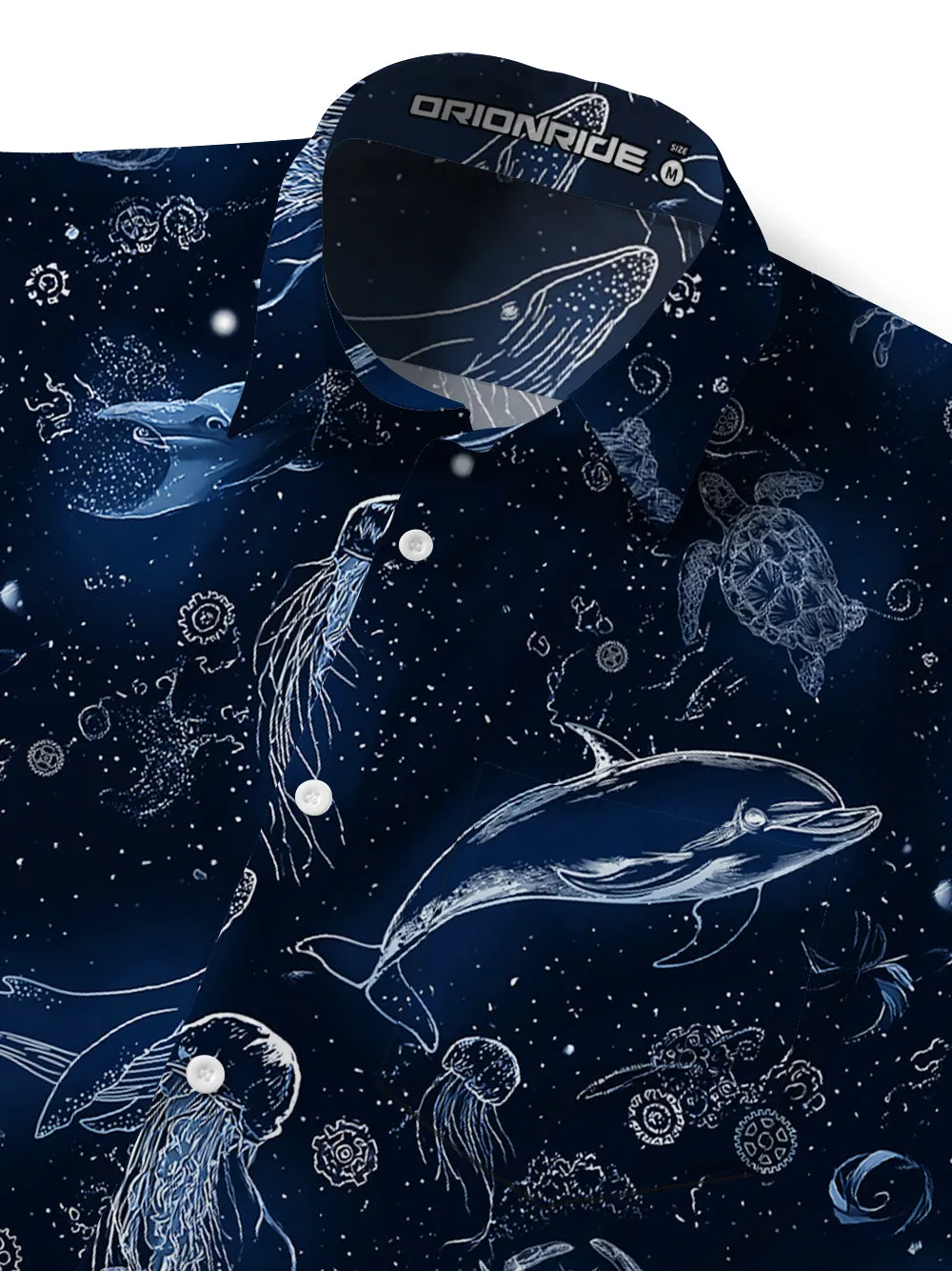 Orionride Secrets Of The Ocean Zipper Pockets Ultra Lightweight Short Sleeves Gravel Shirt sold by Orionride product image thumbnail 5