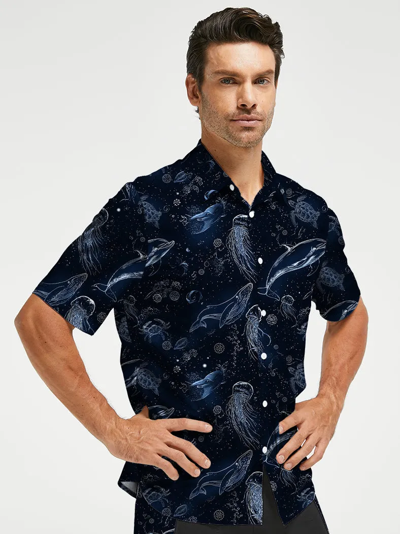 Orionride Secrets Of The Ocean Zipper Pockets Ultra Lightweight Short Sleeves Gravel Shirt sold by Orionride product image thumbnail 2