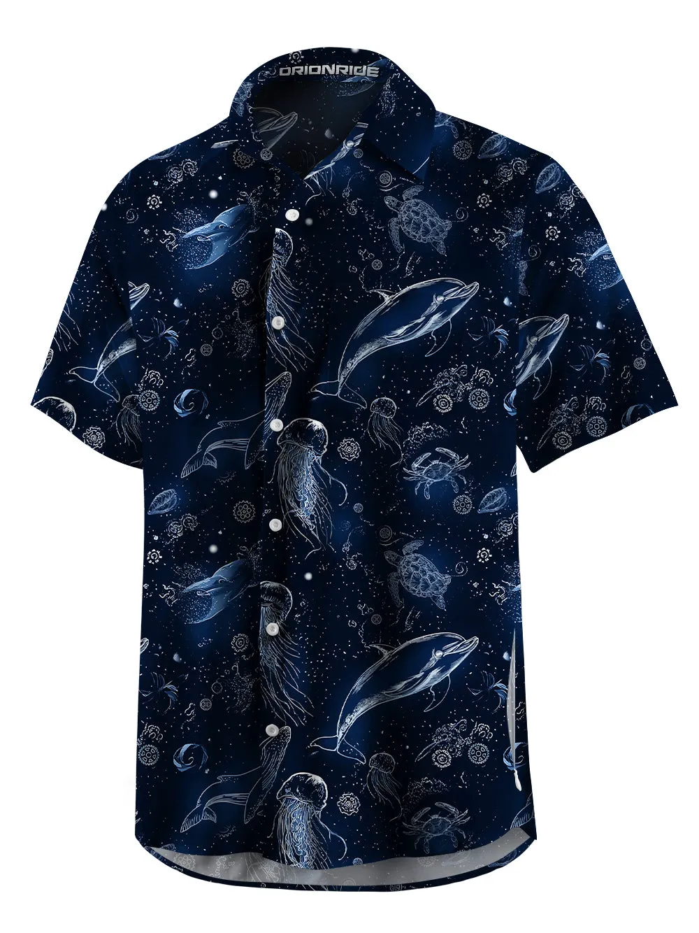 Orionride Secrets Of The Ocean Zipper Pockets Ultra Lightweight Short Sleeves Gravel Shirt sold by Orionride product image thumbnail 3