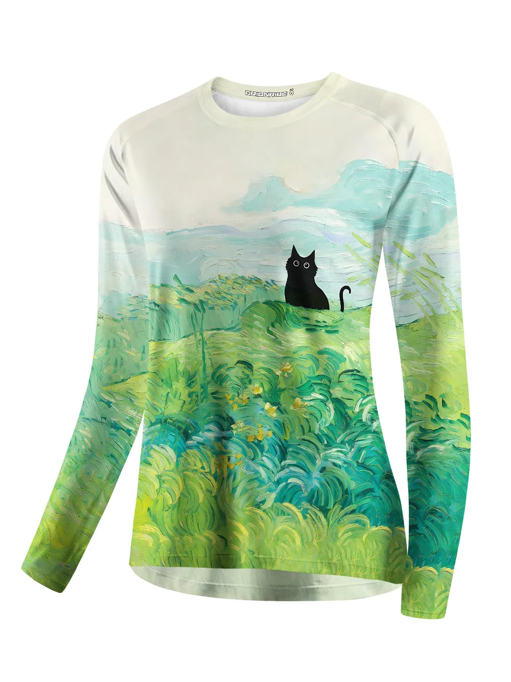 Orionride Oil Painting Black Cat Women's Quick Dry Downhill Jersey sold by Orionride