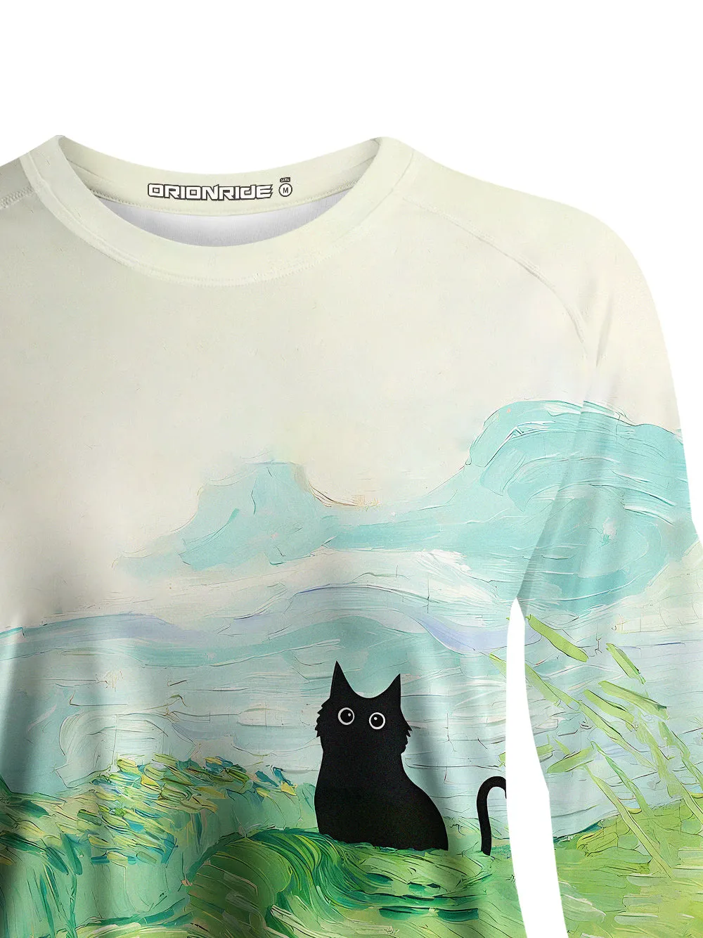 Orionride Oil Painting Black Cat Women's Quick Dry Downhill Jersey sold by Orionride product image thumbnail 4