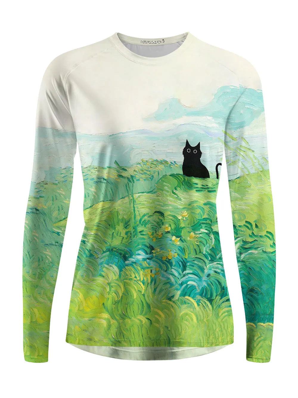 Orionride Oil Painting Black Cat Women's Quick Dry Downhill Jersey sold by Orionride product image thumbnail 2