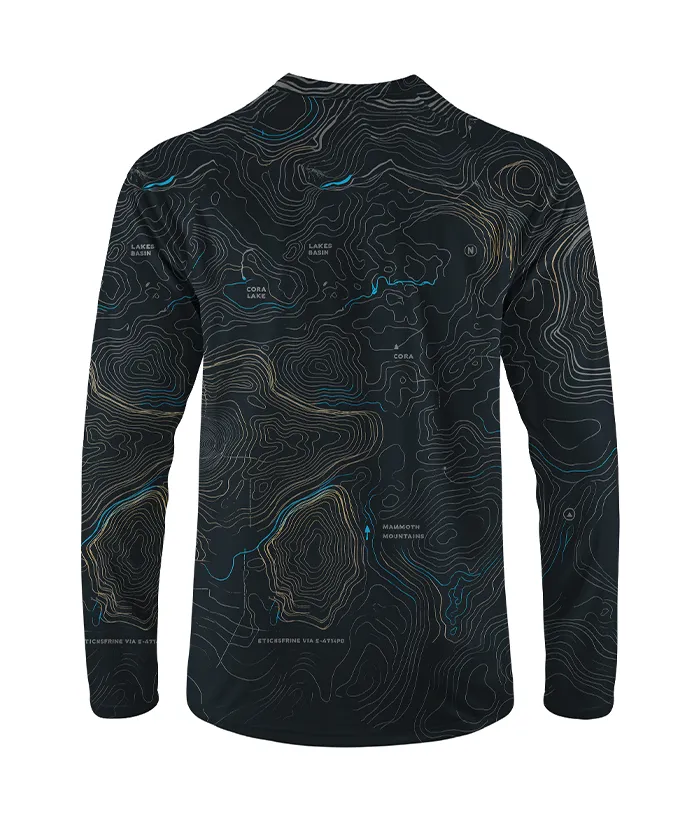 Orionride Panoramic Map Long Sleeve Downhill Jersey sold by Orionride product image thumbnail 3
