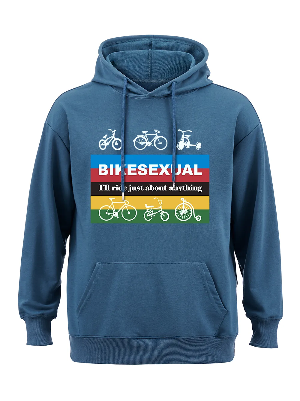 Orionride Color Strip Cycling Classic Hoodie sold by Orionride product image thumbnail 2