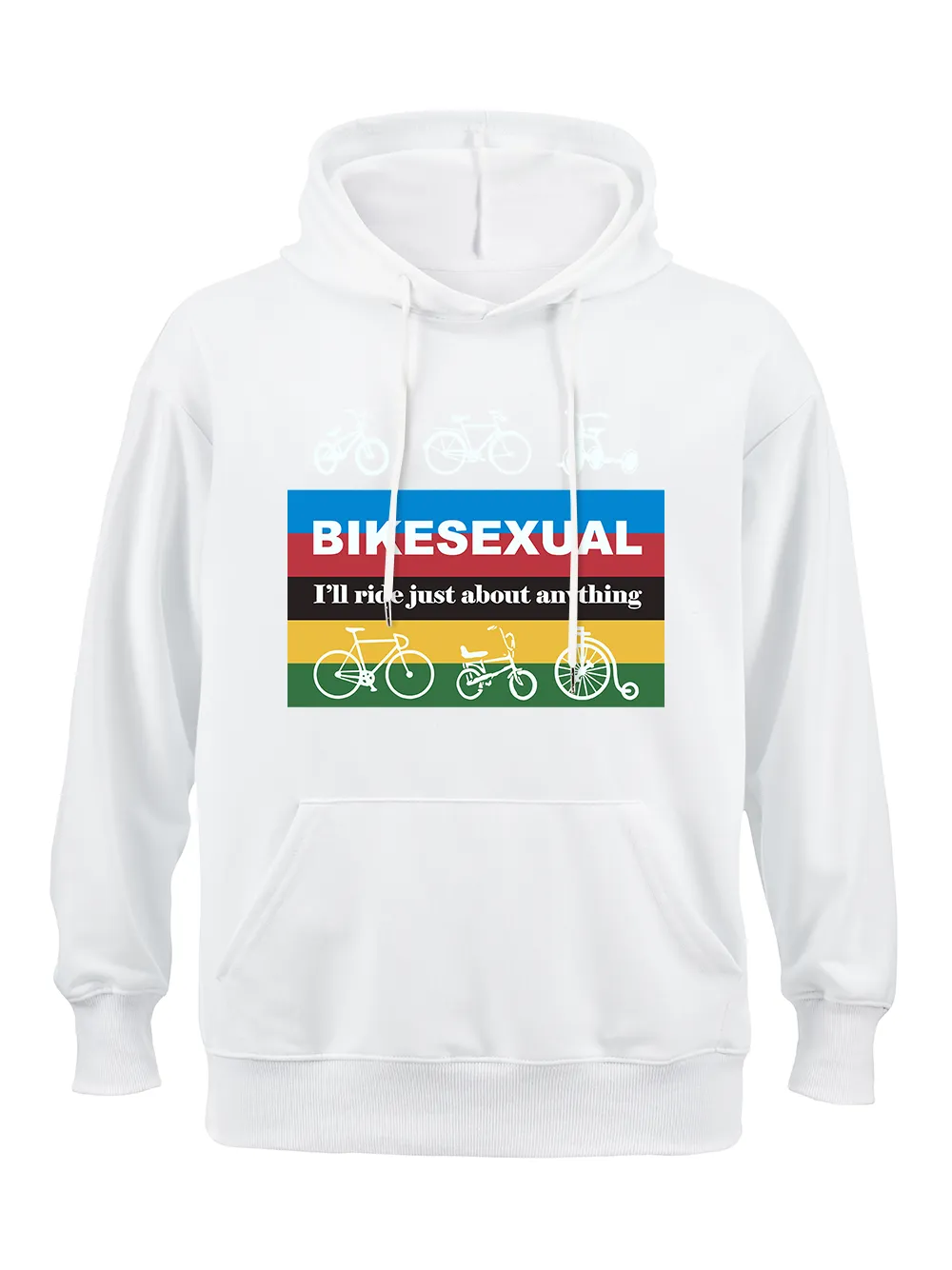 Orionride Color Strip Cycling Classic Hoodie sold by Orionride product image thumbnail 4