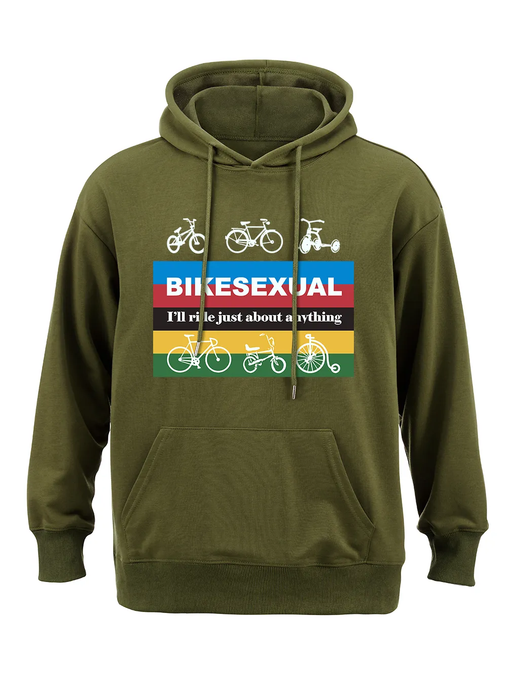 Orionride Color Strip Cycling Classic Hoodie sold by Orionride product image thumbnail 5