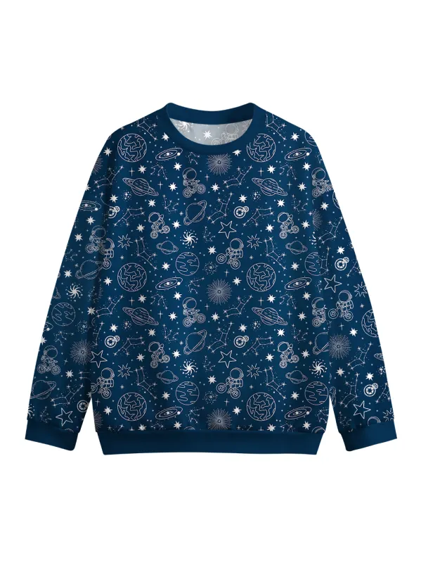 Orionride Space Journey Crew Neck Pullover Sweatshirt made by Orionride