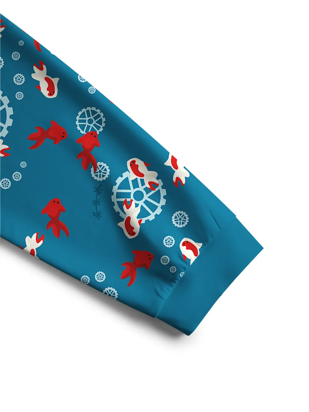 Orionride Undersea Goldfish Crew Neck Pullover Sweatshirt sold by Orionride product image thumbnail 3