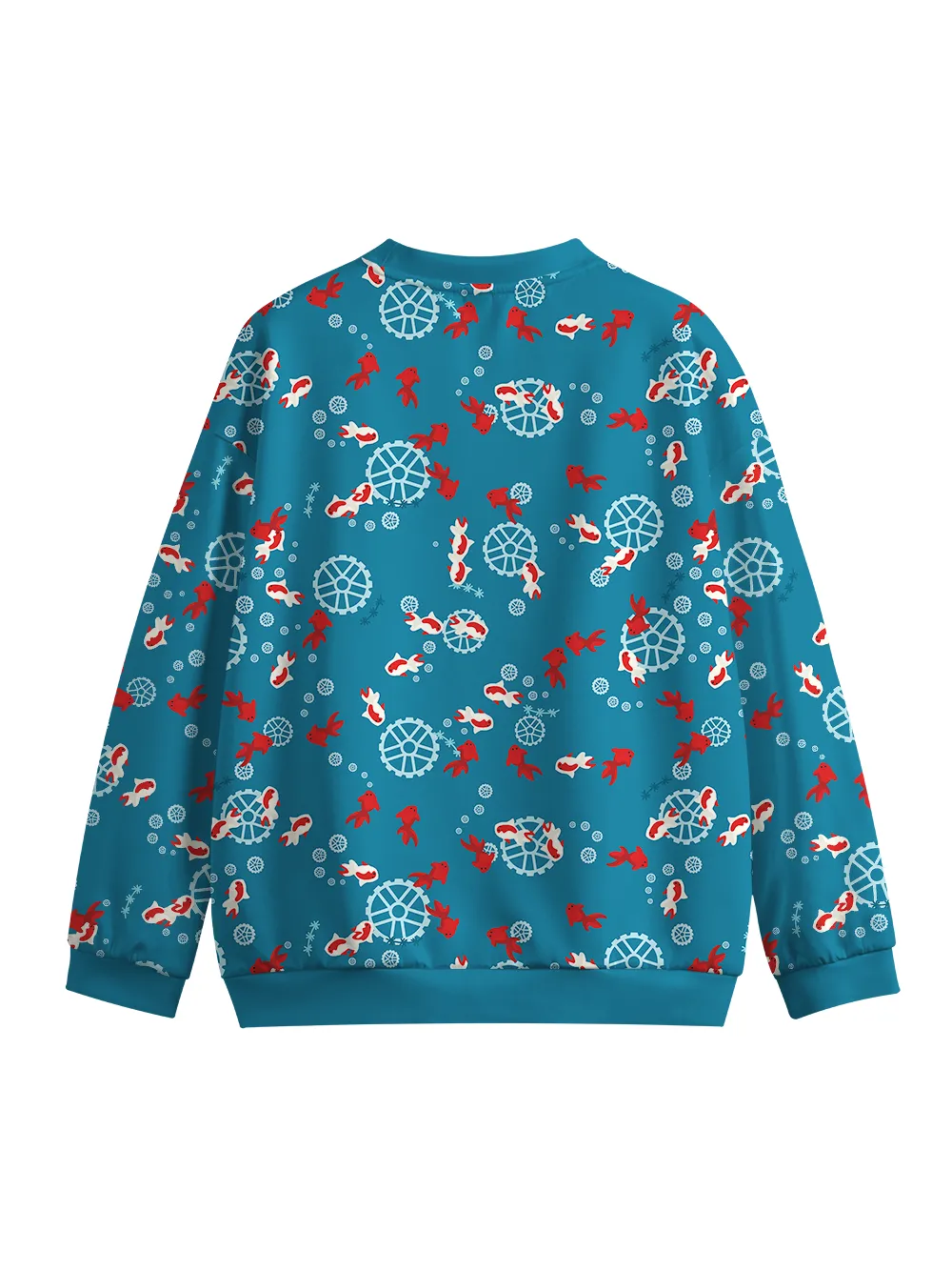 Orionride Undersea Goldfish Crew Neck Pullover Sweatshirt sold by Orionride product image thumbnail 2