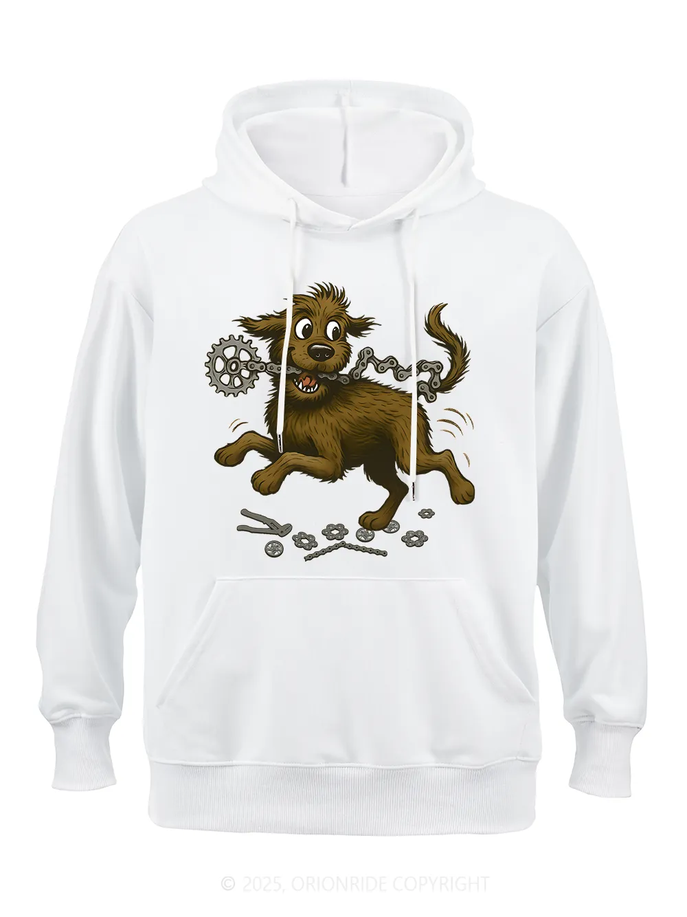 Orionride Dog Bite Chain Classic Hoodie sold by Orionride product image thumbnail 3
