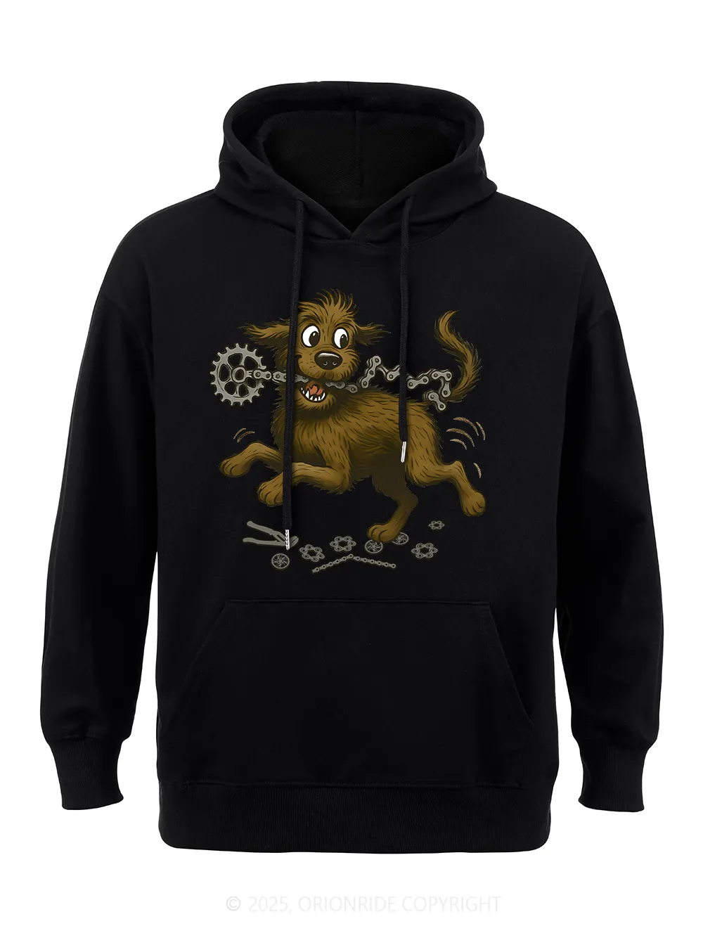 Orionride Dog Bite Chain Classic Hoodie sold by Orionride product image thumbnail 4