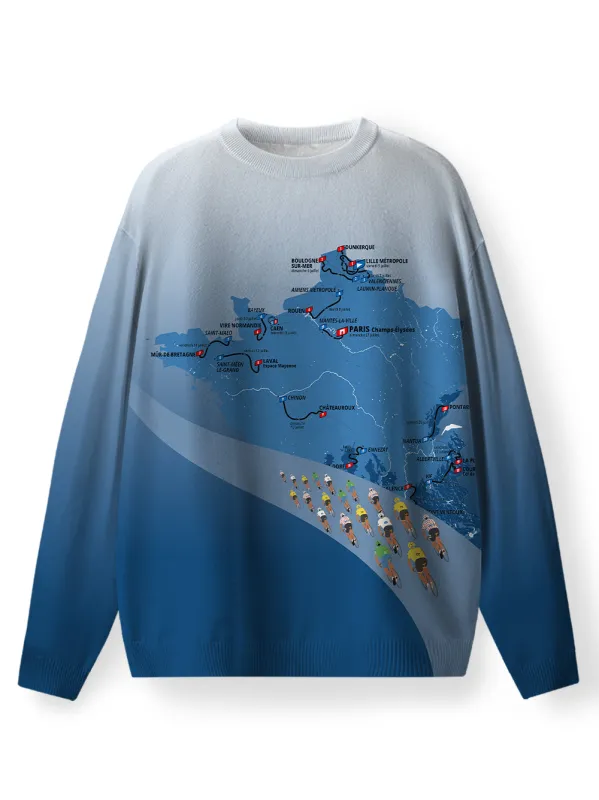 Orionride Race Route Men's Sweaters sold by Orionride