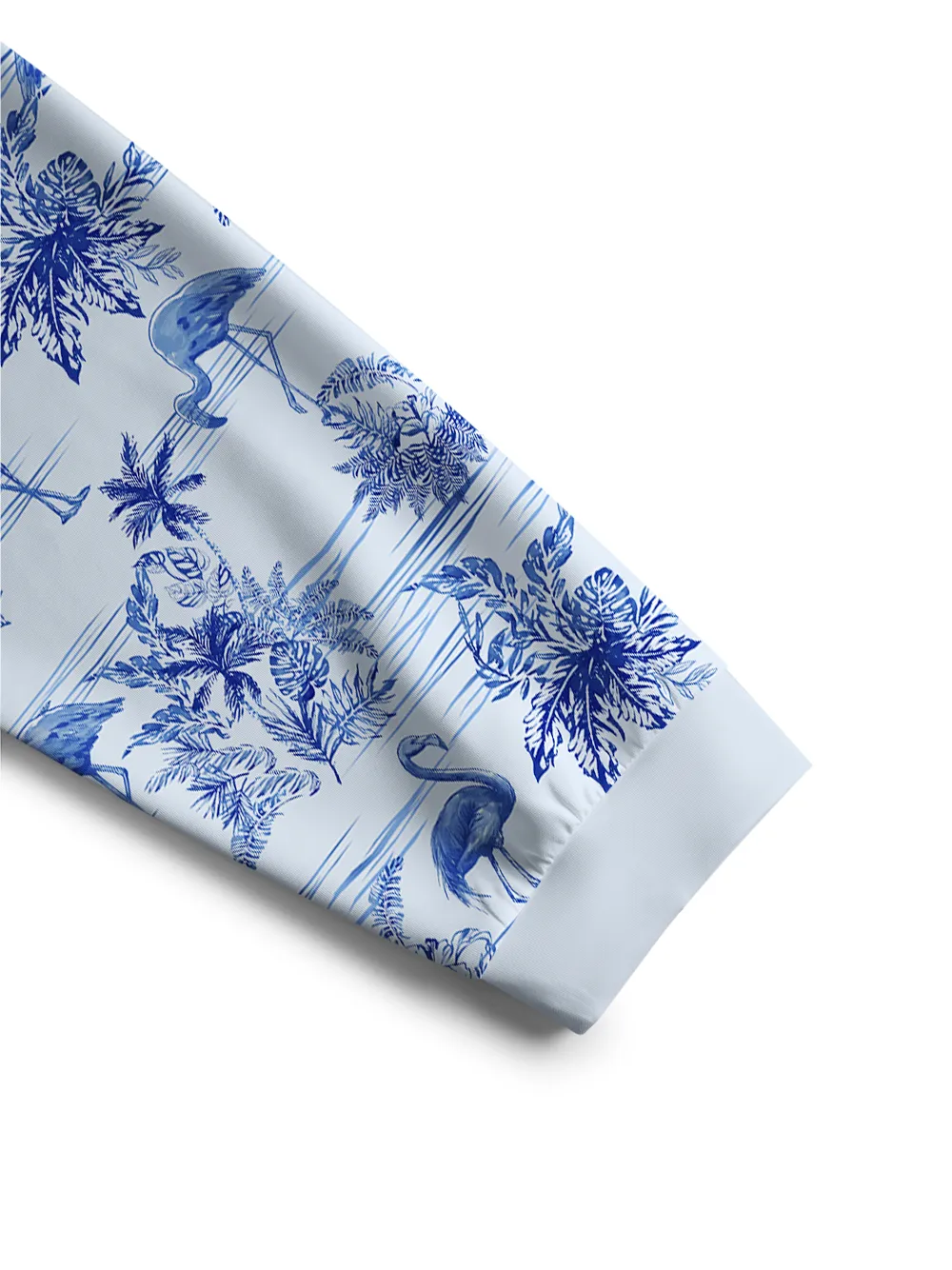 Orionride Blue Flamingo Crew Neck Pullover Sweatshirt sold by Orionride product image thumbnail 3