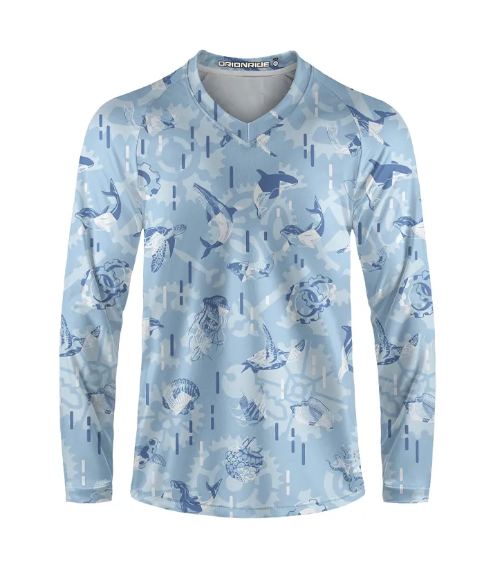 Orionride Lively Underwater World Long Sleeve Downhill Jersey sold by Orionride product image thumbnail 2