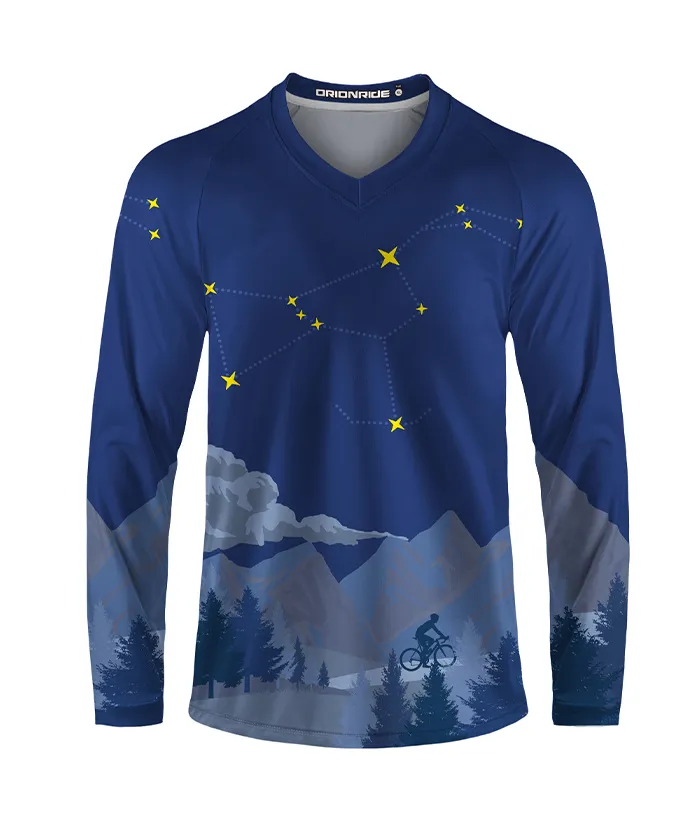 Orionride Cycling Under The Stars Long Sleeve Downhill Jersey sold by Orionride product image thumbnail 2