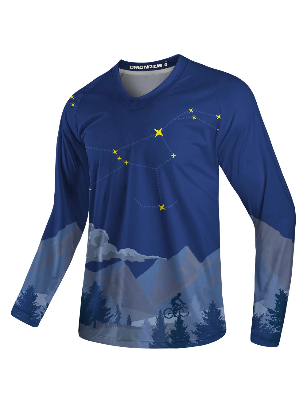 Orionride Cycling Under The Stars Long Sleeve Downhill Jersey sold by Orionride