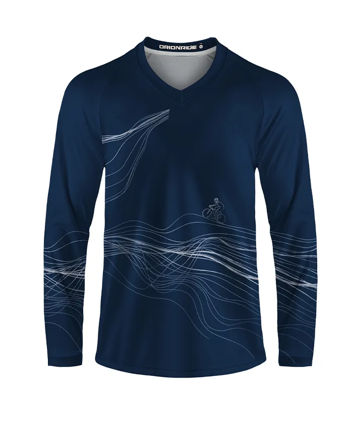 Orionride Spatial Lines Long Sleeve Downhill Jersey sold by Orionride product image thumbnail 2