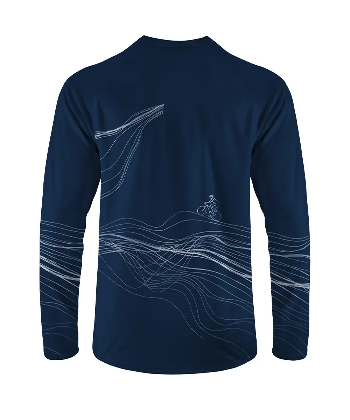 Orionride Spatial Lines Long Sleeve Downhill Jersey sold by Orionride product image thumbnail 3