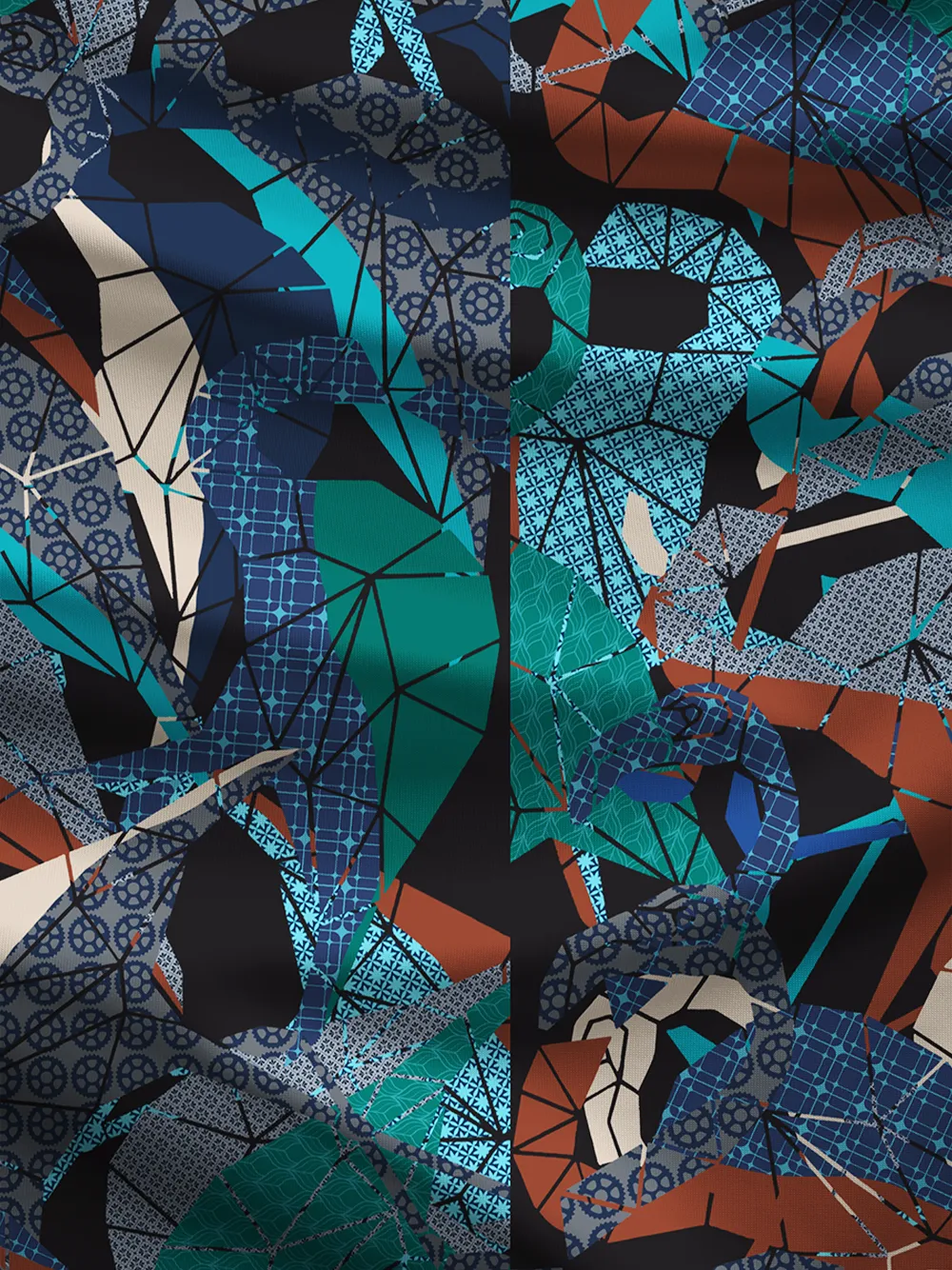 Orionride Geometric Flamingo Crew Neck Pullover Sweatshirt sold by Orionride product image thumbnail 4