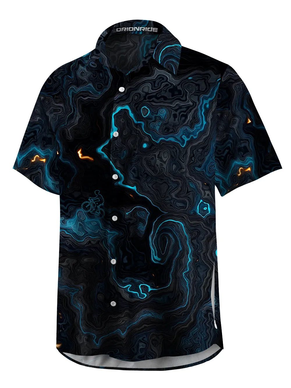 Orionride Luminous Terrain Map Zipper Pockets Ultra Lightweight Short Sleeves Gravel Shirt sold by Orionride product image thumbnail 3