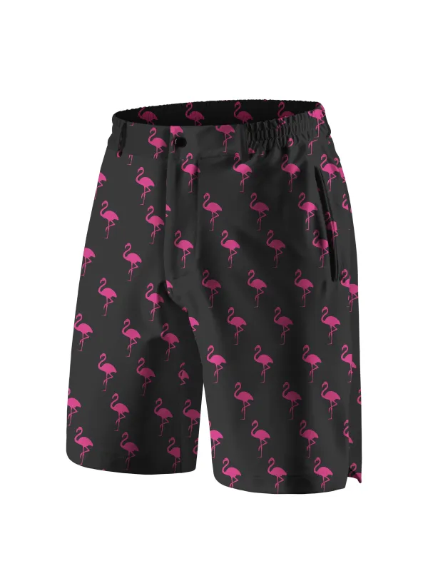 Orionride Flamingo Cycling Short With 2 Zipper Pockets sold by Orionride