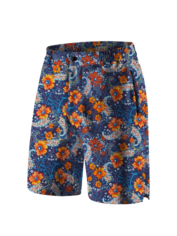 Orionride Sunset Garden Cycling Short With 2 Zipper Pockets sold by Orionride