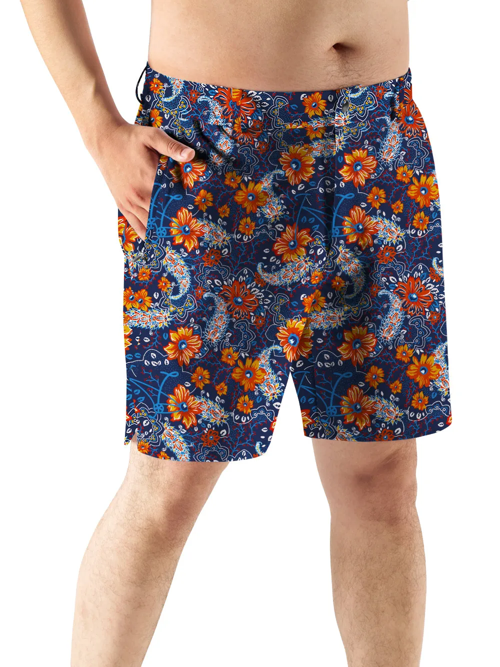 Orionride Sunset Garden Cycling Short With 2 Zipper Pockets sold by Orionride product image thumbnail 4