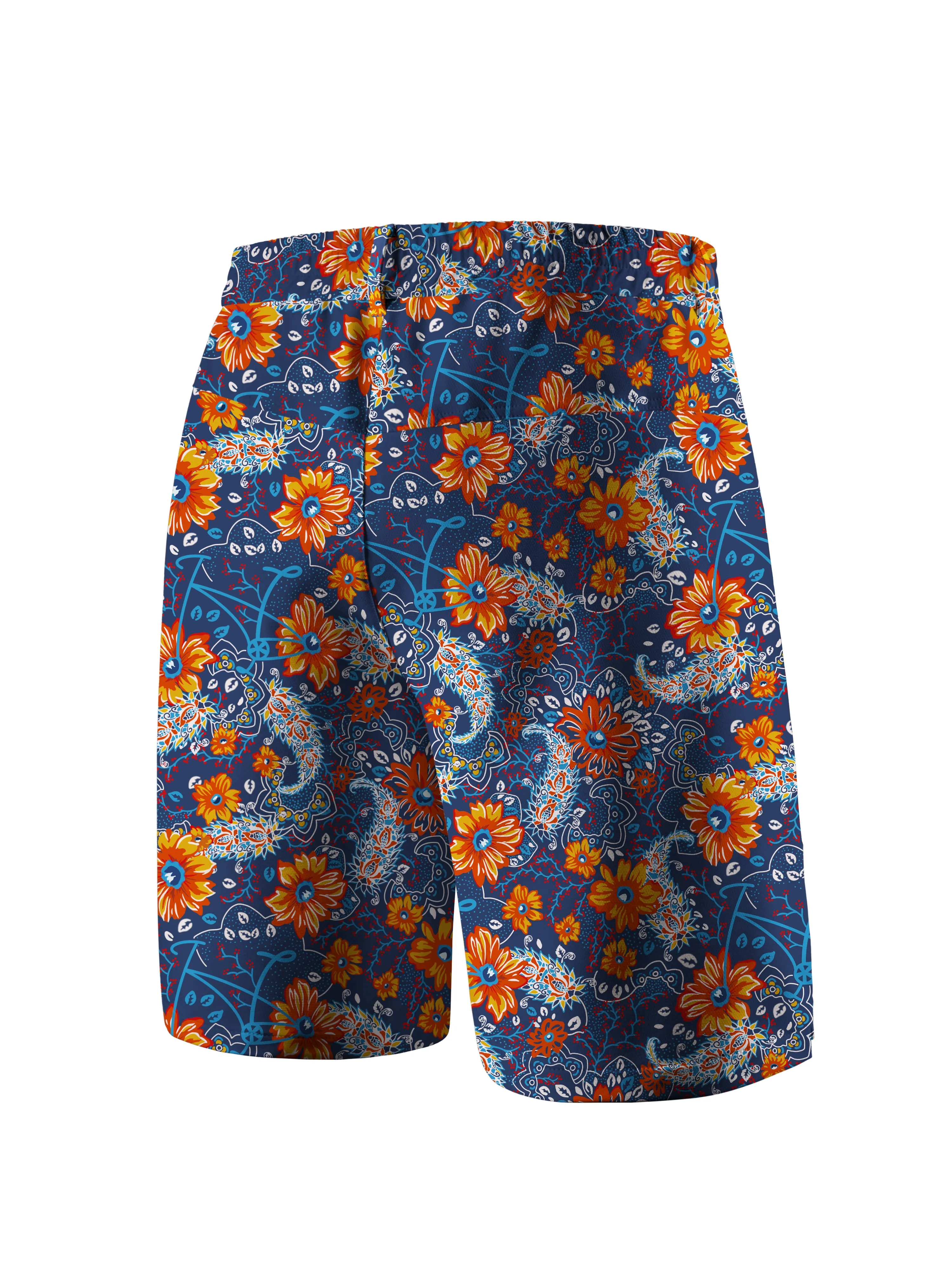 Orionride Sunset Garden Cycling Short With 2 Zipper Pockets sold by Orionride product image thumbnail 2