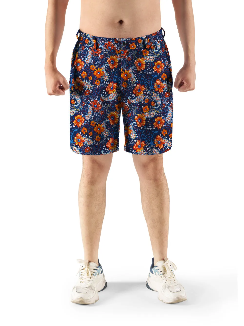 Orionride Sunset Garden Cycling Short With 2 Zipper Pockets sold by Orionride product image thumbnail 3