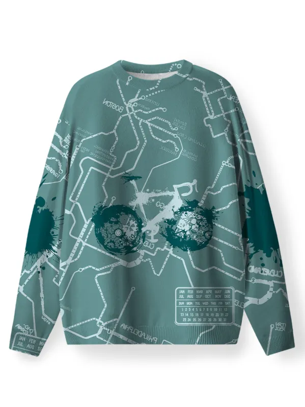 Orionride Green Trail Men's Sweaters sold by Orionride