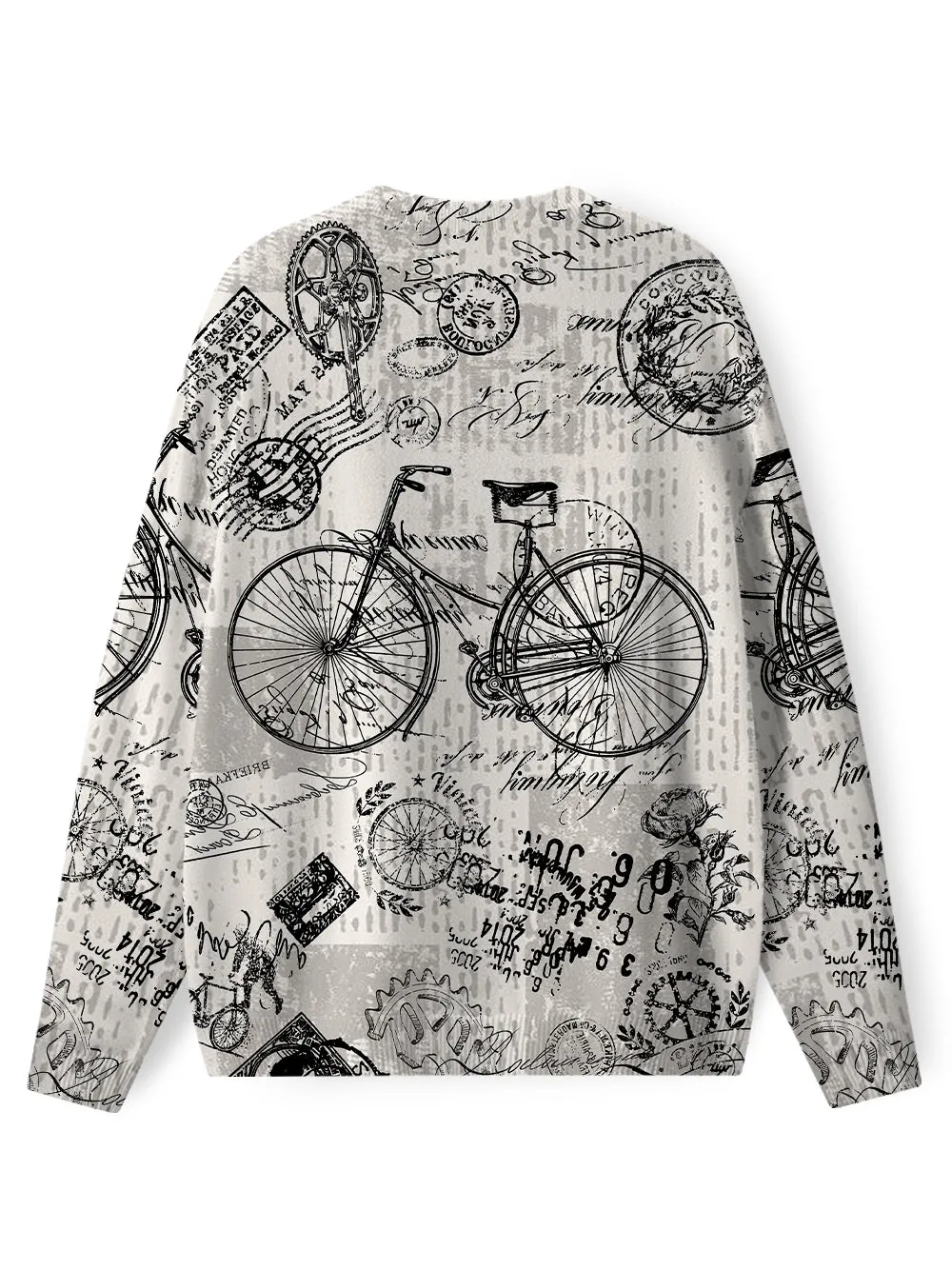 Orionride Nostalgic Bicycle Men's Sweaters sold by Orionride product image thumbnail 2