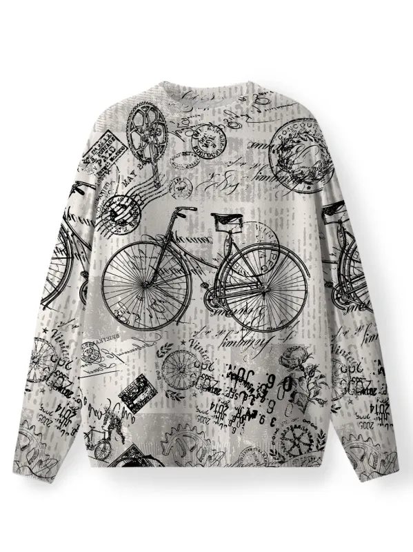 Orionride Nostalgic Bicycle Men's Sweaters sold by Orionride