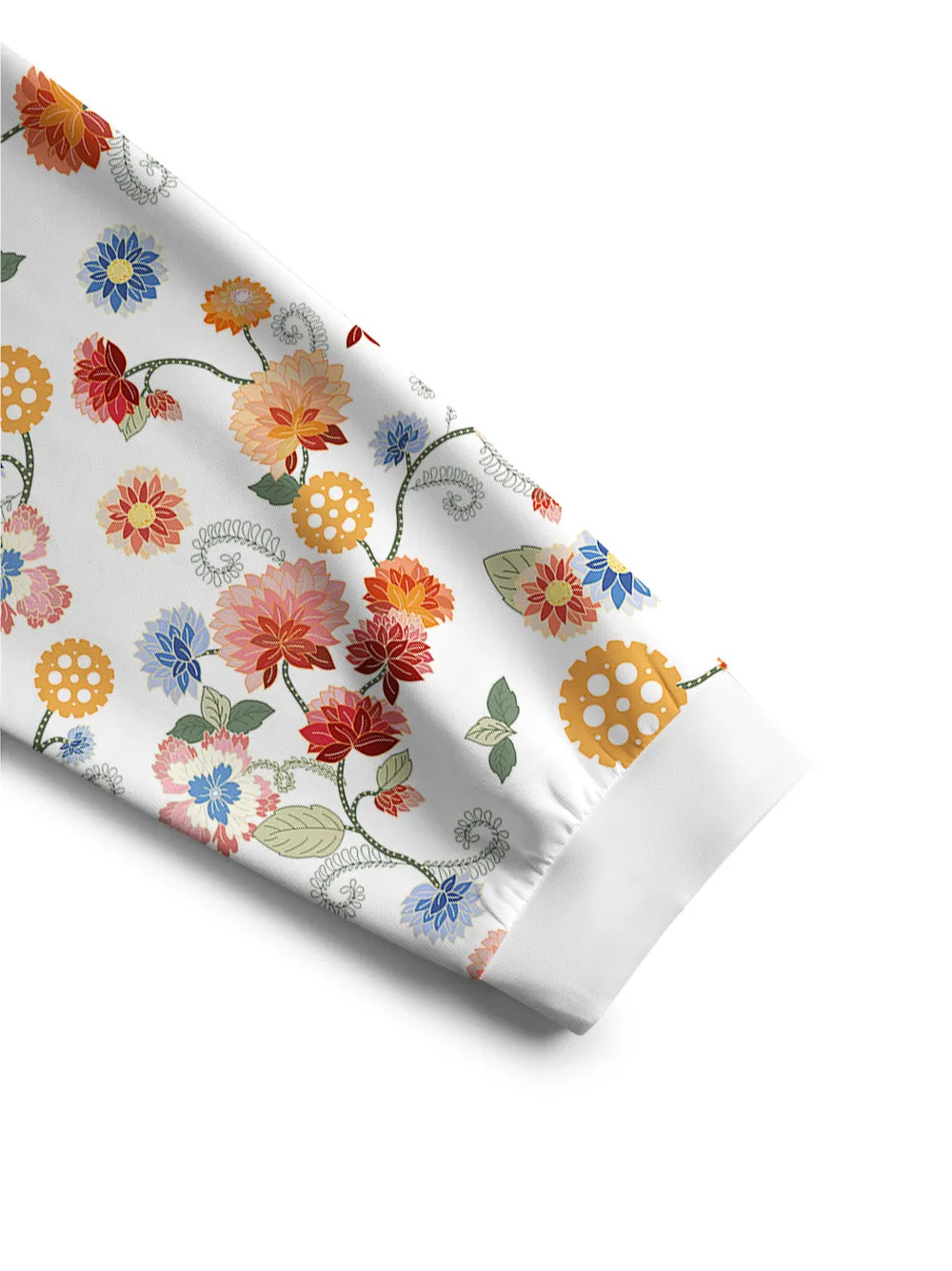 Orionride Color Gear Flower Women's Crew Neck Pullover Sweatshirt sold by Orionride product image thumbnail 3